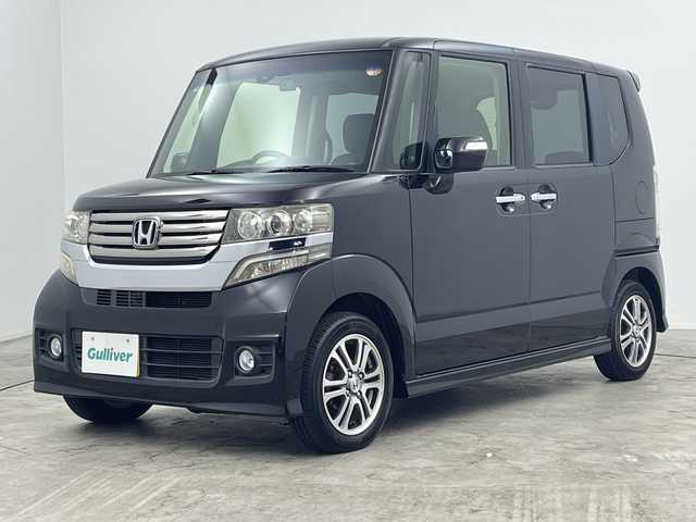 ホンダ Ｎ ＢＯＸ カスタム G SSパッケージ 三重県 2014(平26)年 7万km プレミアムゴールドパープルパール /禁煙車　//社外ナビ　//両側パワースライドドア　//ＣＴＢＡ　//ＥＴＣ　//ドラレコ　//フォグライト　//ＨＩＤライト　//オートライト　//純正アルミ　//プッシュスタート//スマートキー//取扱説明書//保証書//スペアキー