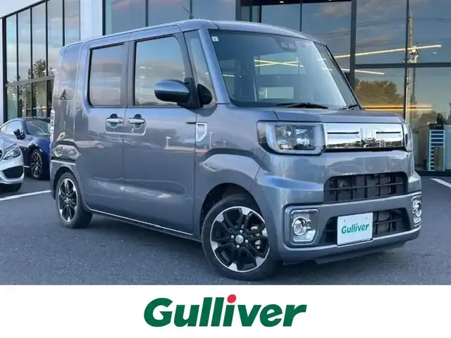 ダイハツ ウェイク G ターボVS SA Ⅲ 栃木県 2021(令3)年 3.2万km タングステングレーM ワンオーナー/スマートアシスト3/純正メモリナビ/フルセグTV/DVD/Bluetooth/USB/パノラマモニター/ETC/両側パワースライドドア/スマートキー/スペアキー/LEDヘッドライト/フォグランプ/オートハイビーム/純正ラバーマット/スタッドレスタイヤ＋社外AW積込/アイドリングストップ/AAC/ロールサンシェード/保証書/取説