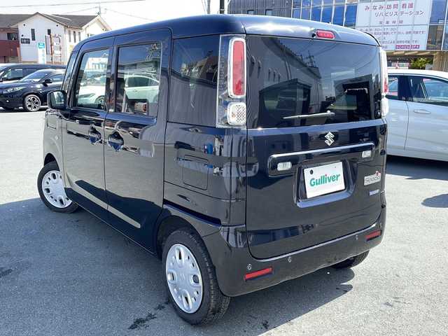 スズキ スペーシア HYBRID G 三重県 2022(令4)年 0.8万km ブルーイッシュブラックパール3 社外ナビ　デュアルカメラブレーキサポート　衝突軽減　レーンキープアシスト　パーキングセンサー　横滑り防止装置　カーテンエアバック　アイドリングストップ　オートライト　保証書　取扱説明書　禁煙車
