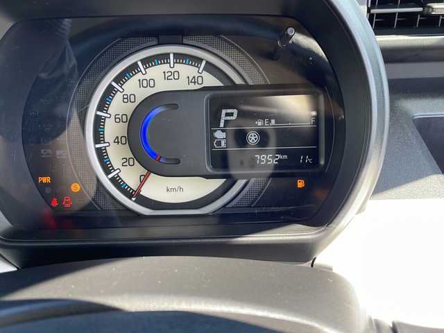 スズキ スペーシア HYBRID G 三重県 2022(令4)年 0.8万km ブルーイッシュブラックパール3 社外ナビ　デュアルカメラブレーキサポート　衝突軽減　レーンキープアシスト　パーキングセンサー　横滑り防止装置　カーテンエアバック　アイドリングストップ　オートライト　保証書　取扱説明書　禁煙車