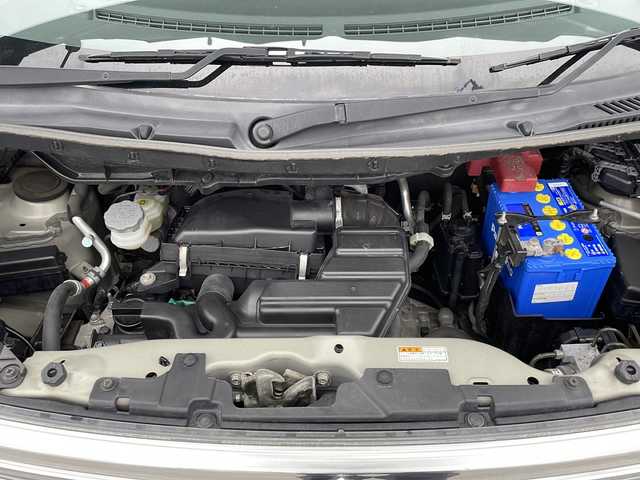 スズキ スペーシア カスタム GS 山口県 2017(平29)年 7.4万km ブルーイッシュブラックパール3 純正メモリーナビ【SGC761SW】/　Bluetooth、CD・DVD/フルセグテレビ/片側パワースライドドア/ETC/運転席シートヒーター/純正フロアマット/純正14インチアルミホイール/スマートキー/スペアキー/プッシュスタート/ドアバイザー/デュアルカメラブレーキサポート/誤発進抑制機能/車線逸脱警報/先行車発進お知らせ機能/エマージェンシーストップシグナル