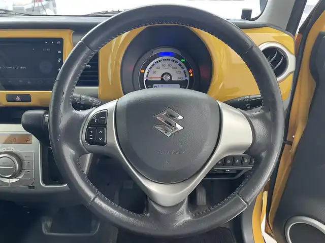 スズキ ハスラー X 滋賀県 2016(平28)年 6.7万km アクティブイエロー/ブラック2トーンルーフ 禁煙車/純正ナビ/（CD・フルセグTV・Bluetooth・USB・AUX)/全方位カメラ/前席シートヒーター/プッシュスタート/レーンキープアシスト/アイドリングストップ/スマートキー/HIDヘッドライト/衝突被害軽減システム/横滑り防止装置/ＥＴＣ/オートライト
