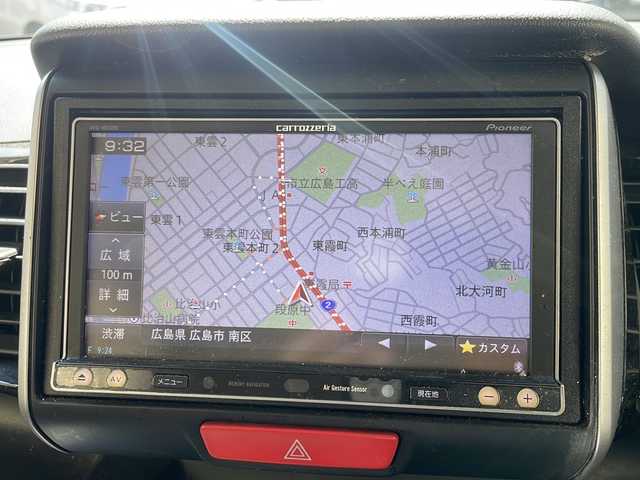 ホンダ Ｎ ＢＯＸ ＋ カスタム G ターボAパッケージ 広島県 2014(平26)年 10.7万km プレミアムダイナミックブルーパール 代車にします
