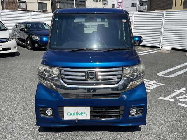 ホンダ Ｎ ＢＯＸ ＋ カスタム G ターボAパッケージ 広島県 2014(平26)年 10.7万km プレミアムダイナミックブルーパール 代車にします