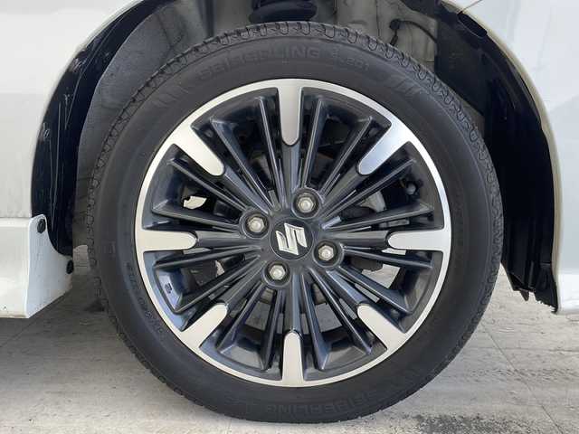 スズキ スペーシア カスタム HYBRID XS ターボ 愛知県 2018(平30)年 5.6万km ピュアホワイトP 衝突被害軽減ブレーキ/社外7インチSD（ナビあり）/両側パワースライドドア/クルーズコントロール/シートヒーター/ワンセグTV/CD/Bluetooth/バックカメラ/コーナーセンサー/純正アルミホイール/LEDヘッドライト/パドルシフト/オートマチックハイビーム/ドライブレコーダー/ETC/ステアリングスイッチ/スマートキー/プッシュスタート
