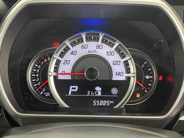 スズキ スペーシア カスタム HYBRID XS ターボ 愛知県 2018(平30)年 5.6万km ピュアホワイトP 衝突被害軽減ブレーキ/社外7インチSD（ナビあり）/両側パワースライドドア/クルーズコントロール/シートヒーター/ワンセグTV/CD/Bluetooth/バックカメラ/コーナーセンサー/純正アルミホイール/LEDヘッドライト/パドルシフト/オートマチックハイビーム/ドライブレコーダー/ETC/ステアリングスイッチ/スマートキー/プッシュスタート
