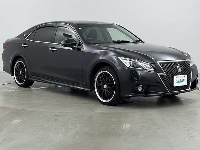 トヨタ クラウン アスリート S i－Four 道央・札幌 2013(平25)年 7.9万km プレシャスブラックパール ・寒冷地仕様/・純正ナビ&CD&DVD&USB&BT&HDD/・バックカメラ/・クルーズコントロール/・ビークルスタビリティコントロール/・トラクションコントロールシステム/・前席パワーシート/・ビルトインETC/・ステアリングスイッチ/・純正フロアマット/・電動格納ミラー/・ドアミラーヒーター/・4WD/・純正エンジンスターター付きスマートキー/・HIDヘッドライト/・オートライト