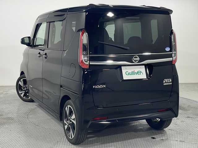 日産 ルークス HWS Gターボ プロパイロットED 広島県 2020(令2)年 1.5万km ブラック 社外ナビ　/全周囲カメラ　/ハンズフリーオートスライドドア　/プロパイロット　/レーンキープアシスト　/衝突軽減ブレーキ　/コーナーセンサー　/オートハイビーム　/ＬＥＤヘッドランプ　/ＥＴＣ　/ドライブレコーダー/純正15インチアルミホイール（165/55/R15)/エアバック（運転席/助手席/サイド）