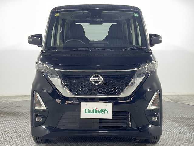 日産 ルークス HWS Gターボ プロパイロットED 広島県 2020(令2)年 1.5万km ブラック 社外ナビ　/全周囲カメラ　/ハンズフリーオートスライドドア　/プロパイロット　/レーンキープアシスト　/衝突軽減ブレーキ　/コーナーセンサー　/オートハイビーム　/ＬＥＤヘッドランプ　/ＥＴＣ　/ドライブレコーダー/純正15インチアルミホイール（165/55/R15)/エアバック（運転席/助手席/サイド）