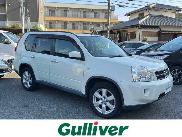 日産 エクストレイル 25X 大阪府 2007(平19)年 10.5万km ホワイトパール 純正メーカーHDDナビ/バック/サイドカメラ/ETC/HIDヘッドライト/フォグランプ/ヒルアシスト/革巻きステアリング/純正マット/ドアバイザー/保証書/取扱説明書