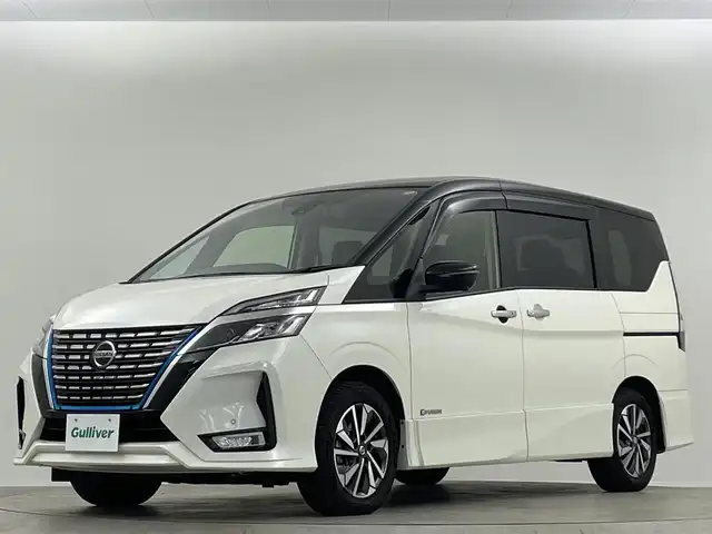 日産 セレナ e－パワー ハイウェイスター G 埼玉県 2021(令3)年 4.9万km ブリリアントホワイトパール 2トーン ＰＲＯＰＩＬＯＴ　１０型ナビ　温シート　ＢＳＭ　後席　ＥＴＣ　両側パワースライドドア　全方位　デジタルインナーミラー　コーナーセンサー　ステアリングヒーター　衝突軽減システム　ドライブレコーダー　禁煙