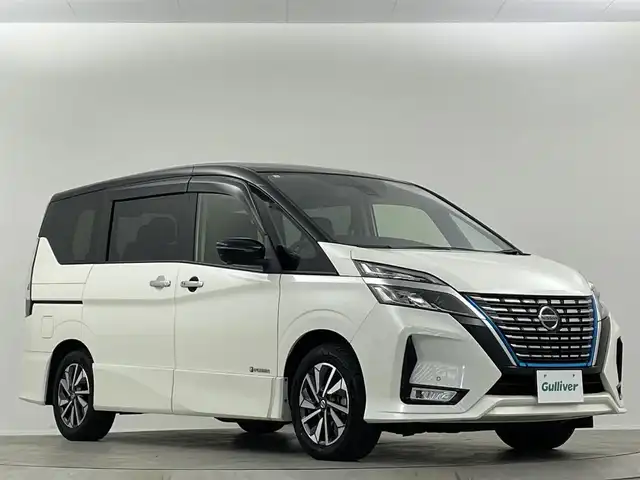 日産 セレナ e－パワー ハイウェイスター G 埼玉県 2021(令3)年 4.9万km ブリリアントホワイトパール 2トーン ＰＲＯＰＩＬＯＴ　１０型ナビ　温シート　ＢＳＭ　後席　ＥＴＣ　両側パワースライドドア　全方位　デジタルインナーミラー　コーナーセンサー　ステアリングヒーター　衝突軽減システム　ドライブレコーダー　禁煙