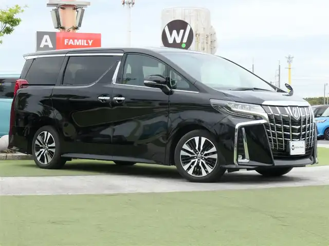 トヨタ アルファード S Cパッケージ 千葉県 2021(令3)年 2.7万km ブラック Toyota Safety Sense/・プリクラッシュセーフティ/・レーンディパーチャーアラート/・オートハイビーム/・レーダークルーズコントロール/ムーンルーフ/パワーバックドア/両側パワースライドドア/純正コネクティッドナビ/地デジTV/【DVD/CD再生機能　Bluetooth接続】/バックカメラ/ドライブレコーダー/革巻きステアリング/ステアリングスイッチ/ETC（2.0）/LEDヘッドライト/フォグライト/ウインカーミラー/純正18インチアルミホイル/サイド/カーテンエアバッグ/スマートキー