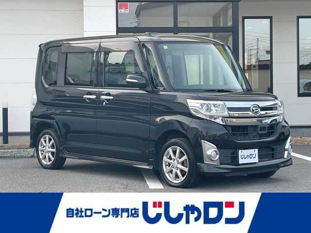 ダイハツ タント カスタム X SA 青森県 2014(平26)年 9.1万km ブラックマイカメタリック (株)IDOMが運営する【じしゃロン青森店】の自社ローン専用車両になりますこちらは現金、またはオートローンご利用時の価格です。自社ローンご希望の方は別途その旨お申付け下さい。/・4WD/・衝突軽減ブレーキ/・純正ナビ/・フルセグTV/・Bluetooth/・片側パワースライドドア/・スマートキー/・プッシュスタート/・LEDヘッドライト/・純正フォグ/・純正14AW