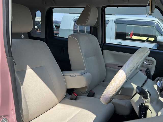 ダイハツ ムーヴ キャンバス X ホワイトアクセント リミテッド SAⅢ 愛知県 2019(令1)年 4.7万km ブルーミングピンクメタリック 社外SDナビ（strada CN-RE05WD）/Bluetooth/TV/CD/DVD/SD/バック/全周囲カメラ/両側パワースライドドア/ドライブレコーダー/オートライト/衝突軽減システム/横滑り防止装置/アイドリンクストップ/スペアキー1本/スマートキー