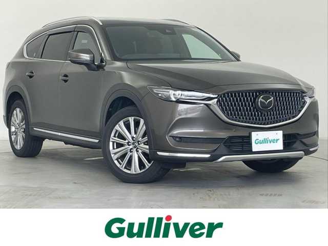 マツダ ＣＸ－８ XD エクスクルーシブモード 群馬県 2022(令4)年 1.3万km チタニウムフラッシュマイカ サンルーフ/＝＝＝＝＝/純正10.25インチマツダコネクトナビ/・AM/FM/USB/Bluetooth/フルセグTV/AppleCarPlay/AndroidAuto/360度ビューモニター/BOSEプレミアムサウンド/パワーバックドア/i-ACTIVSENSE/・スマートブレーキサポート/アドバンストスマートシティブレーキサポート/・AT誤発進/誤後進抑制機能/・レーンキープアシストシステム/車線逸脱警報システム/・ブラインドスポットモニタリング/・速度標識警報システム/・マツダレーダークルーズコントロール/・障害物センサー/ブラウン本革シート/=======/サンルーフ　１０．２５インチマツダコネクトナビ　ワイヤレス充電　３６０度ビューモニター　ＢＯＳＥサウンド　前席＋２列目パワーシート／シートヒータ／シートベンチレーション　パワーバックドア　ＥＴＣ　禁煙