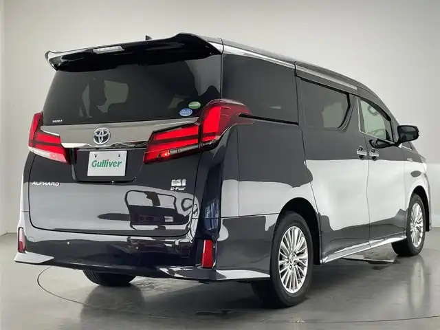 トヨタ アルファードハイブリット S タイプゴールド 愛知県 2020(令2)年 3.7万km スパークリングブラックパールクリスタルシャイン 純正ＤＡナビＴＶ　純正１２．１型後席モニター　禁煙車　ＤＶＤデッキ　バックカメラ　ハーフレザー　両側パワスラ　電動リアゲート　前後ドラレコ　ＡＣ１００Ｖ電源　衝突軽減装置　追従クルコン　電動パーキング　トヨタセーフティセンス　コーナーセンサー　LEDオートライト　