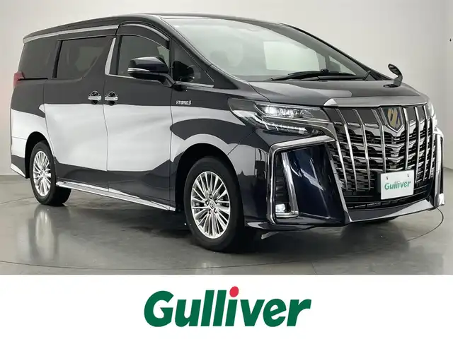トヨタ アルファードハイブリット S タイプゴールド 愛知県 2020(令2)年 3.7万km スパークリングブラックパールクリスタルシャイン 純正ＤＡナビＴＶ　純正１２．１型後席モニター　禁煙車　ＤＶＤデッキ　バックカメラ　ハーフレザー　両側パワスラ　電動リアゲート　前後ドラレコ　ＡＣ１００Ｖ電源　衝突軽減装置　追従クルコン　電動パーキング　トヨタセーフティセンス　コーナーセンサー　LEDオートライト　