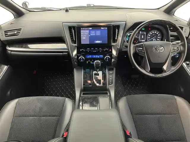 トヨタ アルファードハイブリット S タイプゴールド 愛知県 2020(令2)年 3.7万km スパークリングブラックパールクリスタルシャイン 純正ＤＡナビＴＶ　純正１２．１型後席モニター　禁煙車　ＤＶＤデッキ　バックカメラ　ハーフレザー　両側パワスラ　電動リアゲート　前後ドラレコ　ＡＣ１００Ｖ電源　衝突軽減装置　追従クルコン　電動パーキング　トヨタセーフティセンス　コーナーセンサー　LEDオートライト　