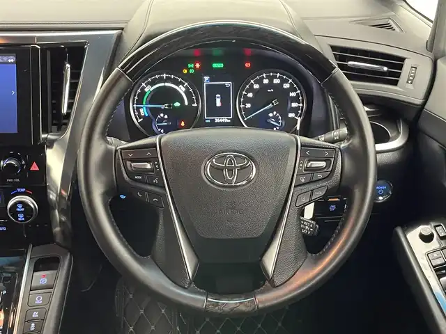 トヨタ アルファードハイブリット S タイプゴールド 愛知県 2020(令2)年 3.7万km スパークリングブラックパールクリスタルシャイン 純正ＤＡナビＴＶ　純正１２．１型後席モニター　禁煙車　ＤＶＤデッキ　バックカメラ　ハーフレザー　両側パワスラ　電動リアゲート　前後ドラレコ　ＡＣ１００Ｖ電源　衝突軽減装置　追従クルコン　電動パーキング　トヨタセーフティセンス　コーナーセンサー　LEDオートライト　