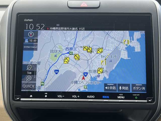 ホンダ フリード ハイブリット G ホンダセンシング 沖縄県 2018(平30)年 5.3万km ブルーホライゾンM 両側パワースライドドア　/純正９インチナビ　/フルセグTV　/バックカメラ　/ビルトインETC　/LEDオートライト　/スマートキー　/パワーステアリング　/パワーウィンドウ　/スペアキー1本