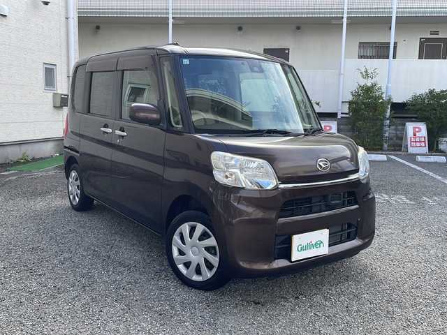 ダイハツ タント X SAⅡ 兵庫県 2015(平27)年 0.9万km プラムブラウンクリスタルマイカ 純正SDナビ　フルセグ、DVD、BT、AM、FM/バックカメラ/ETC/衝突被害軽減ブレーキ/コーナーセンサー後方のみ/片側パワースライドドア/横滑り防止/純正フロアマット/スマートキー×２/プッシュスタート