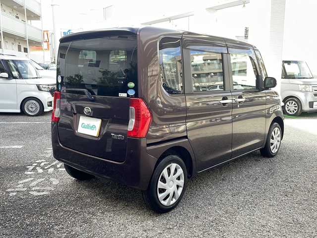 ダイハツ タント X SAⅡ 兵庫県 2015(平27)年 0.9万km プラムブラウンクリスタルマイカ 純正SDナビ　フルセグ、DVD、BT、AM、FM/バックカメラ/ETC/衝突被害軽減ブレーキ/コーナーセンサー後方のみ/片側パワースライドドア/横滑り防止/純正フロアマット/スマートキー×２/プッシュスタート