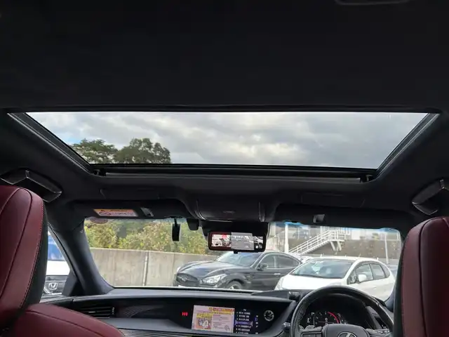 レクサス ＬＳ 500 Fスポーツ 長崎県 2018(平30)年 4.2万km ホワイトノーヴァガラスフレーク 純正ナビ（ＢＴ／フルセグＴＶ／ＣＤ／ＤＶＤ／ＦＭ／ＡＭ）/ＴＲＤエアロ/ＴＲＤマフラー/オレンジキャリパー/サンルーフ/マークレビンソン/デジタルインナーミラー/全方位モニター/ＥＴＣ/シートヒーター/ベンチレーション/パドルシフト/全ドアイージークローザー/ヘッドアップディスプレイ/ＢＳＭ