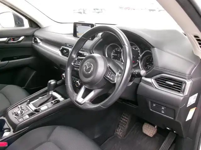 マツダ ＣＸ－５ 25S 群馬県 2017(平29)年 10万km スノーフレイクホワイトパールマイカ ワンオーナー/メーカーナビ・フルセグTV・BT・USB/純正CD/DVDプレーヤー/社外TVキット/サイド&バックカメラ/スマートシティブレーキサポート/純正OP19インチアルミホイール/純正システムキャリアベース(THULE製)/純正ETC/サイドドアガーニッシュ/バックドアガーニッシュ/スマートキー×2/H30.31.R2.3.4.5.6年記録簿/保証書＆取説