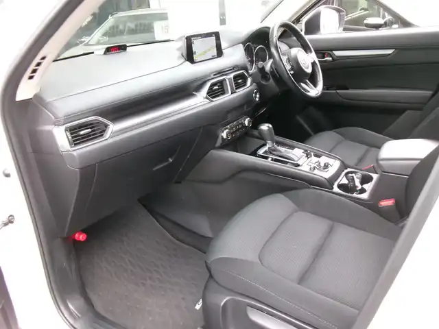 マツダ ＣＸ－５ 25S 群馬県 2017(平29)年 10万km スノーフレイクホワイトパールマイカ ワンオーナー/メーカーナビ・フルセグTV・BT・USB/純正CD/DVDプレーヤー/社外TVキット/サイド&バックカメラ/スマートシティブレーキサポート/純正OP19インチアルミホイール/純正システムキャリアベース(THULE製)/純正ETC/サイドドアガーニッシュ/バックドアガーニッシュ/スマートキー×2/H30.31.R2.3.4.5.6年記録簿/保証書＆取説