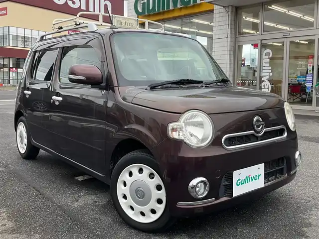 ダイハツ ミラ ココア プラスX スペシャルコーデ 滋賀県 2014(平26)年 12万km プラムブラウンクリスタルマイカ エンジンスターター/フォグランプ/ヘッドライトレベリング/シルバールーフレール/純正フロアマット/ドアバイザー/ウィンカーミラー/取扱説明書/保証書