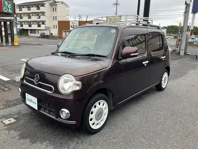 ダイハツ ミラ ココア プラスX スペシャルコーデ 滋賀県 2014(平26)年 12万km プラムブラウンクリスタルマイカ エンジンスターター/フォグランプ/ヘッドライトレベリング/シルバールーフレール/純正フロアマット/ドアバイザー/ウィンカーミラー/取扱説明書/保証書