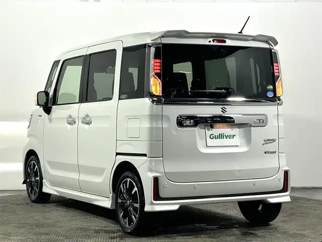 スズキ スペーシア カスタム HYBRID XS ターボ 大阪府 2019(平31)年 2.9万km ピュアホワイトP 純正ナビ(フルセグ/DVD再生/Bluetooth) バックカメラ ETC 両側パワースライドドア 衝突軽減 クルコン クリアランスソナー レコーンアシスト ハーフレザー シートヒーター 前後ドラレコ