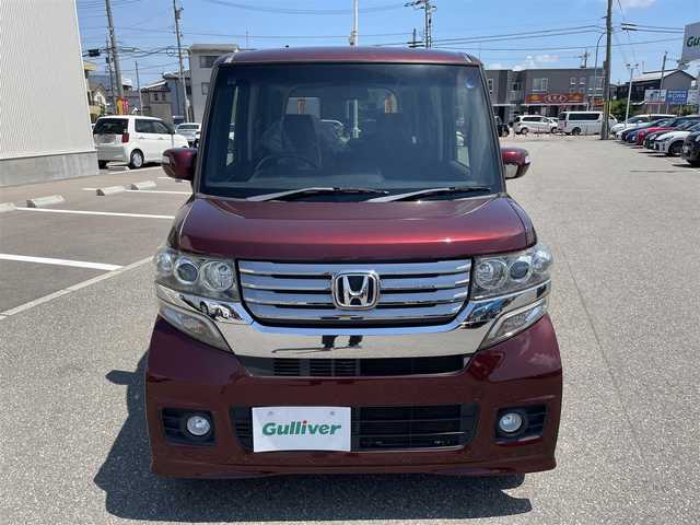 ホンダ Ｎ ＢＯＸ カスタム G Lパッケージ 石川県 2012(平24)年 3.3万km プレミアムディープロッソパール 純正メモリーナビ/CD/DVD/ワンセグTV/バックカメラ/HIDヘッドライト/ETC/スマートキー/プッシュスタート/片側パワースライドドア/純正アルミホイール/ベンチシート/ABS/電動ミラー