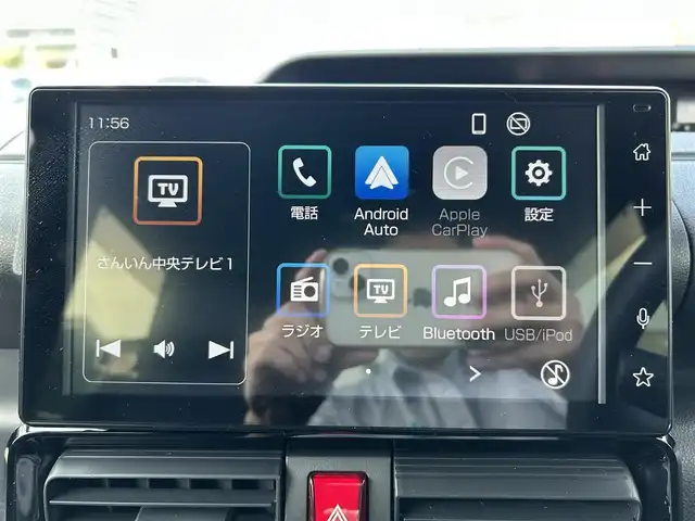 ダイハツ タント カスタム X 島根県 2022(令4)年 4.3万km ブラックマイカメタリック 純正スマホ連携ディスプレイオーディオ　/・フルセグTV/・Bluetooth/・AppleCarPlay／AndroidAuto/全方位/バックカメラ　/ビルトインＥＴＣ　/アイドリングストップ/レーダークルーズコントロール　/両側パワースライドドア　/前後コーナーセンサー　/電動パーキングブレーキ/前席シートヒーター　/スマートキー　/プッシュスタート/純正LEDヘッドライト　/純正１４インチアルミホイール/純正フロアマット