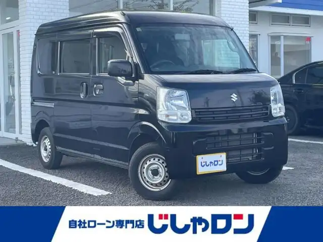 スズキ エブリイ PC リミテッド 徳島県 2019(令1)年 7万km ブルーイッシュブラックパール3 (株)IDOMが運営する【じしゃロン徳島店】の自社ローン専用車両になりますこちらは現金またはオートローンご利用時の価格です。/登録時走行距離69293km/ワンオーナー/純正オーディオ/純正フロアマット/ドアバイザー/盗難防止装置/電格ミラー/リモコンキー/（スペアキー×１）/取説/保証書