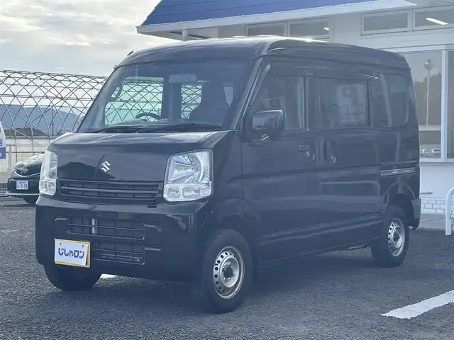 スズキ エブリイ PC リミテッド 徳島県 2019(令1)年 7万km ブルーイッシュブラックパール3 (株)IDOMが運営する【じしゃロン徳島店】の自社ローン専用車両になりますこちらは現金またはオートローンご利用時の価格です。/登録時走行距離69293km/ワンオーナー/純正オーディオ/純正フロアマット/ドアバイザー/盗難防止装置/電格ミラー/リモコンキー/（スペアキー×１）/取説/保証書