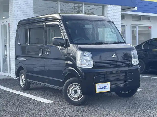 スズキ エブリイ PC リミテッド 徳島県 2019(令1)年 7万km ブルーイッシュブラックパール3 (株)IDOMが運営する【じしゃロン徳島店】の自社ローン専用車両になりますこちらは現金またはオートローンご利用時の価格です。/登録時走行距離69293km/ワンオーナー/純正オーディオ/純正フロアマット/ドアバイザー/盗難防止装置/電格ミラー/リモコンキー/（スペアキー×１）/取説/保証書