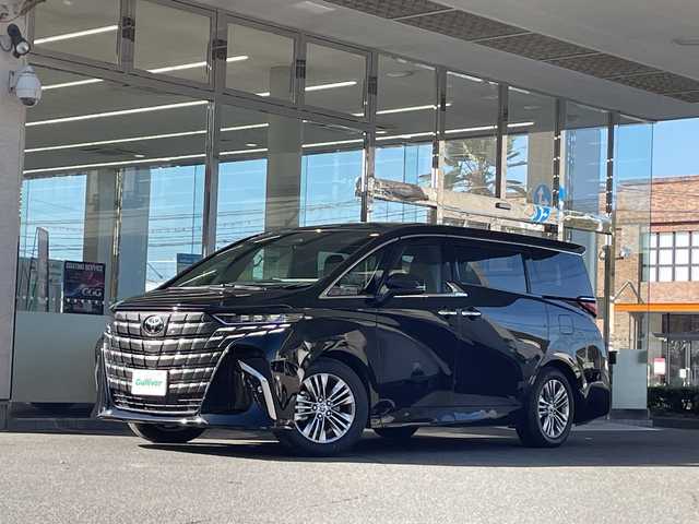 トヨタ アルファード Z 福島県 2025(令7)年 0.3万km ブラック １オーナー　１４型ディスプレイナビ　黒革シート　全方位モニター　プリクラッシュ　Ｒクルコン　ビルトインＥＴＣ　エアコンシート　ステアリングヒーター　デジタルインナーミラー　両側パワースライドドア