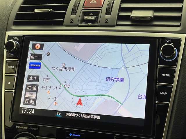 スバル レヴォーグ 1．6STIスポーツアイサイト 茨城県 2017(平29)年 5.5万km クリスタルホワイトP 社外ナビ/フルセグTV/ETC/BSM/デジタルインナーミラー/ドライブレコーダー/追従クルーズコントロール/パドルシフト/パワーシート/シートヒーター/純正18インチアルミホイール/コーナーセンサー/横滑り防止装置/衝突軽減ブレーキ/LEDヘッドライト