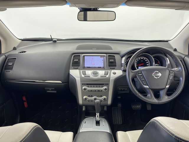 日産 ムラーノ 250XV FOUR Mビアネロ 秋田県 2014(平26)年 6.9万km スーパーブラック 4WD/サンルーフ/ルーフレール/純正ナビ/　（CD/TV/Bluetooth）/バックカメラ/革巻きハンドル/レーダークルーズコントロール/ステアリングスイッチ/レザーシート/前席シートヒーター/電動格納ミラー/横滑り防止装置/プッシュスタート/純正フロアマット/社外アルミホイール/HIDライト/フォグランプ/オートライト/ドアバイザー/スマートキー