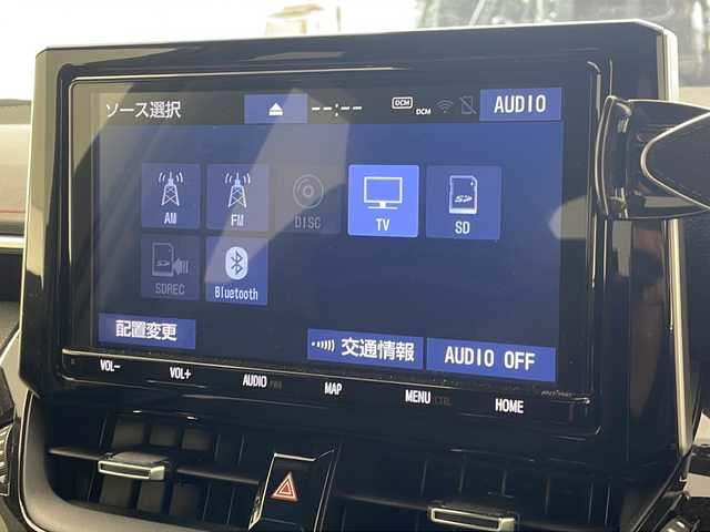 トヨタ カローラ スポーツ ハイブリッドG Z 沖縄県 2019(平31)年 5万km ホワイトパールクリスタルシャイン モデリスタエアロ　/純正９インチナビ(NSZT-Y68T)/(フルセグＴＶ　ＤＶＤ　ＢＴ接続)/バックカメラ　/ＥＴＣ　/前後ドラレコ　/トヨタセーフティセンス(ＴＳＳ)　/ブラインドスポットモニター(ＢＳＭ)　/ステアリングスイッチ　/ＵＳＢポート　/スマートキー　/ドアバイザー　/純正フロアマット　/ウィンカーミラー