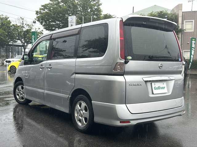日産 セレナ ハイウェイスター 鳥取県 2008(平20)年 9.5万km ダイヤモンドシルバー 純正HDDナビ/フルセグテレビ/CD/DVD/AM/FM/AUX/バックカメラ/ETC/ABS(アンチロックブレーキ)/キセノンヘッドランプ（HID）/ドアバイザー/フロントフォグランプ/サマータイヤ４本/運転席＋助手席Wエアバッグ/盗難防止システム/衝突安全ボディー