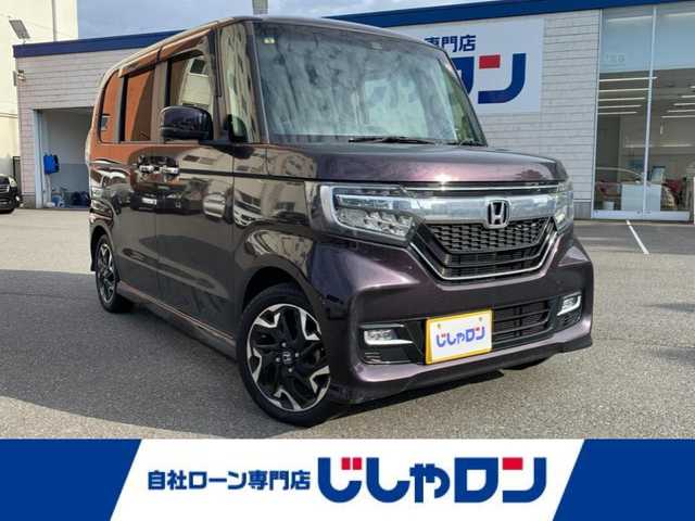 ホンダ Ｎ ＢＯＸ カスタム G L ターボ ホンダセンシング 福井県 2018(平30)年 11.7万km プレミアムベルベットパープル・パール (株)IDOMが運営する【じしゃロン福井店】の自社ローン専用車両になりますこちらは現金またはオートローンご利用時の価格です。自社ローンご希望の方は別途その旨お申付け下さい/純正ナビ/バックカメラ/ホンダセンシング/純正フロアマット/両側パワースライドドア