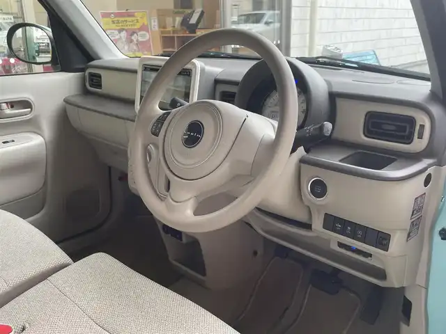 スズキ ラパン L 愛知県 2016(平28)年 7.2万km フレンチミントPM 純正メモリナビ/・地デジTV／Bluetooth／DVD/・AppleCarplay／AUX/衝突軽減ブレーキ/誤発進抑制機能/バック／全周囲カメラ/運転席シートヒーター/ETC/スマートキー×２/電動格納ミラー