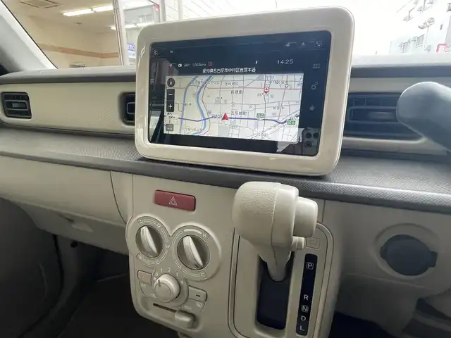スズキ ラパン L 愛知県 2016(平28)年 7.2万km フレンチミントPM 純正メモリナビ/・地デジTV／Bluetooth／DVD/・AppleCarplay／AUX/衝突軽減ブレーキ/誤発進抑制機能/バック／全周囲カメラ/運転席シートヒーター/ETC/スマートキー×２/電動格納ミラー