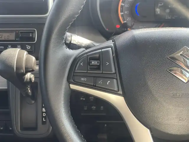 スズキ スペーシア ギア HYBRID XZ 宮崎県 2021(令3)年 4万km 黄 社外ナビゲーション/　AM FM CD DVD BT/ナビ連動ドライブレコーダー/衝突軽減ブレーキ/両側パワースライドドア/シートヒーター/LEDヘッドライト/ルーフレール/クルーズコントロール/レーンキープアシスト/スマートキー/プッシュスタート/ドアバイザー/ウィンカーミラー/電動格納ミラー