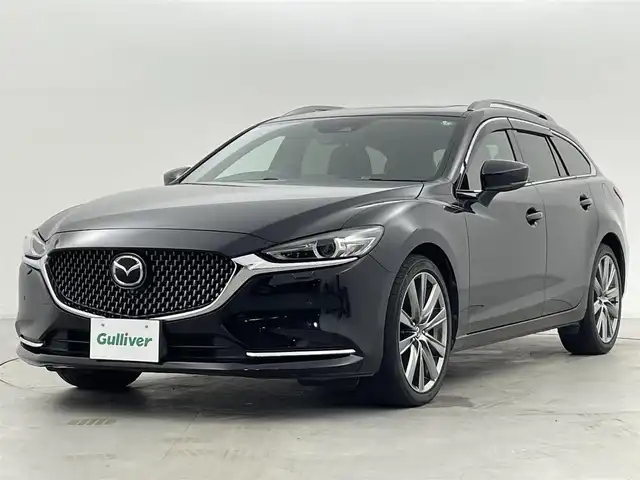 マツダ アテンザ ワゴン XD Lパッケージ 群馬県 2018(平30)年 3.4万km ジェットブラックマイカ 電動スライドガラスサンルーフ（チルトアップ機構付）/３６０°ビュー・モニター＋フロントパーキングセンサー（センター／コーナー）/ＣＤ／ＤＶＤプレーヤー＋地上デジタルＴＶチューナー（フルセグ）/――――――――――――――/マツダコネクトナビ/（BT/CD/DVD/AM/FM/AUX/USB）/――――――――――――――/３６０°ビューモニター　パーキングセンサー　サンルーフ　ＣＤ／ＤＶＤ／フルセグＴＶ　マツダコネクトナビ　ＢＯＳＥサウンド　ＢＳＭ　革シート　前後席シートヒーター　シートベンチレーション　４ＷＤ　禁煙車