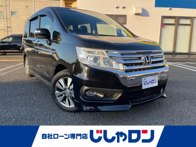 ホンダ ステップワゴン スパーダ Z 東京都 2014(平26)年 9.2万km 黒 (株)IDOMが運営する【じしゃロン国分寺店】の自社ローン対象車両になります。こちらは現金ご利用時の価格です。/自社ローンご希望の方は別途その旨お申付け下さい。/Gathersインターナビ/フルセグテレビ/バックカメラ/クルーズコントロール/両側パワースライドドア/ETC/HID/純正16インチアルミ