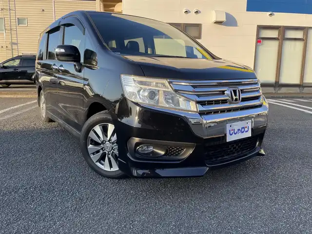 ホンダ ステップワゴン スパーダ Z 東京都 2014(平26)年 9.2万km 黒 (株)IDOMが運営する【じしゃロン国分寺店】の自社ローン対象車両になります。こちらは現金ご利用時の価格です。/自社ローンご希望の方は別途その旨お申付け下さい。/Gathersインターナビ/フルセグテレビ/バックカメラ/クルーズコントロール/両側パワースライドドア/ETC/HID/純正16インチアルミ